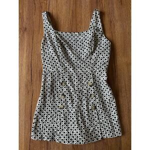 Urban Outfitters Dalila Black & White Romper Size XS